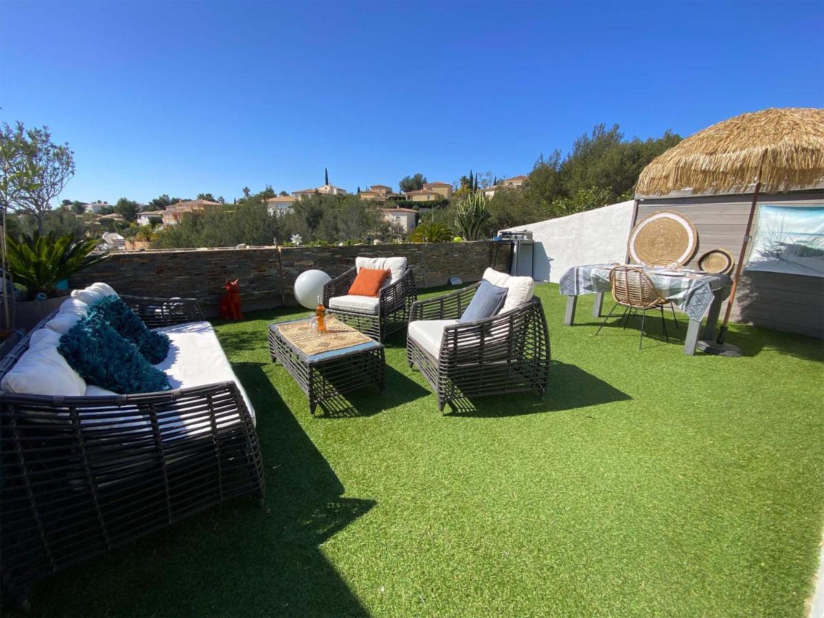 Vuemer Bandol - Grande Terrasse De 45M2 Vue Mer Piscine Parking ภายนอก รูปภาพ